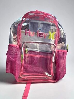 Hurley Clear Backpack Pink & Clear kids, women